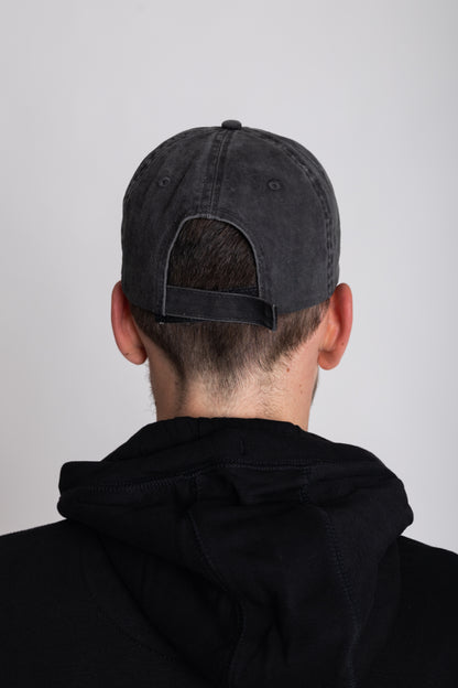 Cappellino Nero Washed